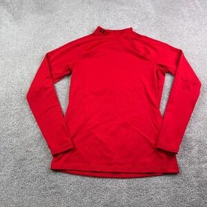 Under Armour Top Womens Large Red Mock Neck Compression Cold Gear Base Layer